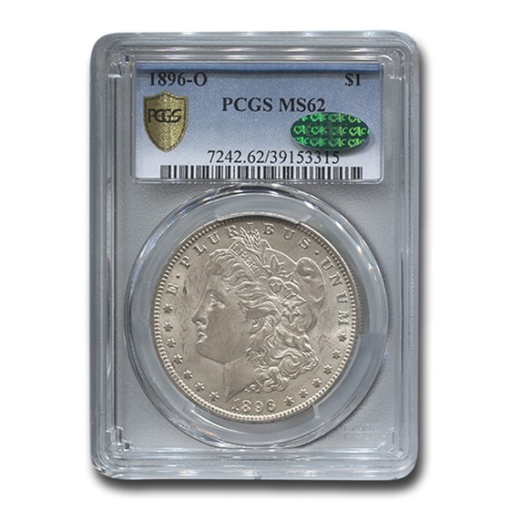 1896-O Morgan Dollar MS-62 PCGS CAC 1896-O Morgan Dollar MS-62 PCGS CAC